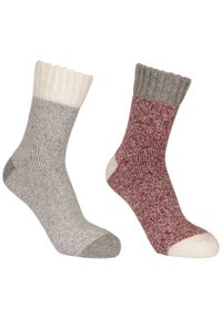 TRESPASS - Skarpety Unisex Dla Dorosłych Inigo. Kolor: szary, czerwony, wielokolorowy. Sport: turystyka piesza #1