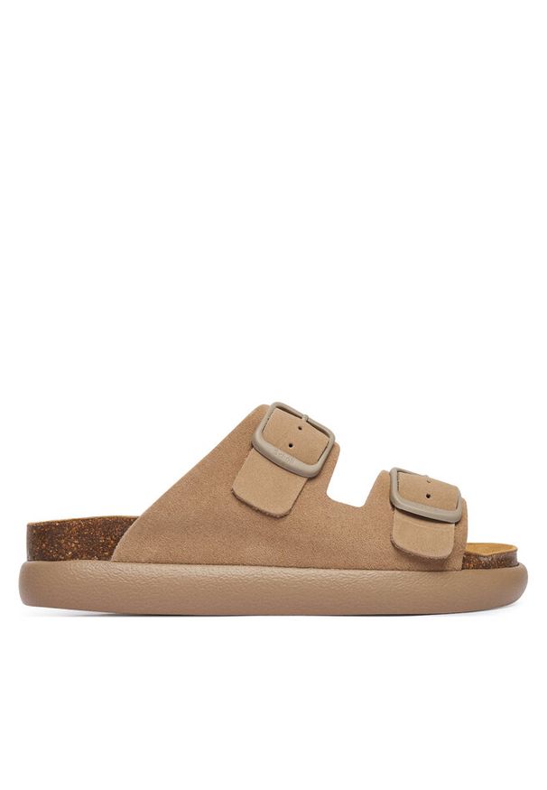 Klapki Scholl. Kolor: beżowy