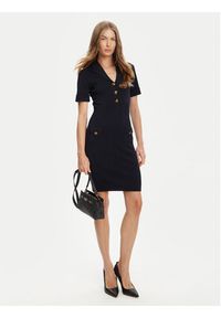 Guess Sukienka dzianinowa W5YK29 Z0130 Granatowy Slim Fit. Kolor: niebieski. Materiał: syntetyk #5