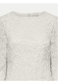 YAS Sukienka koktajlowa Elenor 26032155 Écru Regular Fit. Kolor: kremowy. Materiał: syntetyk, bawełna. Styl: wizytowy #8