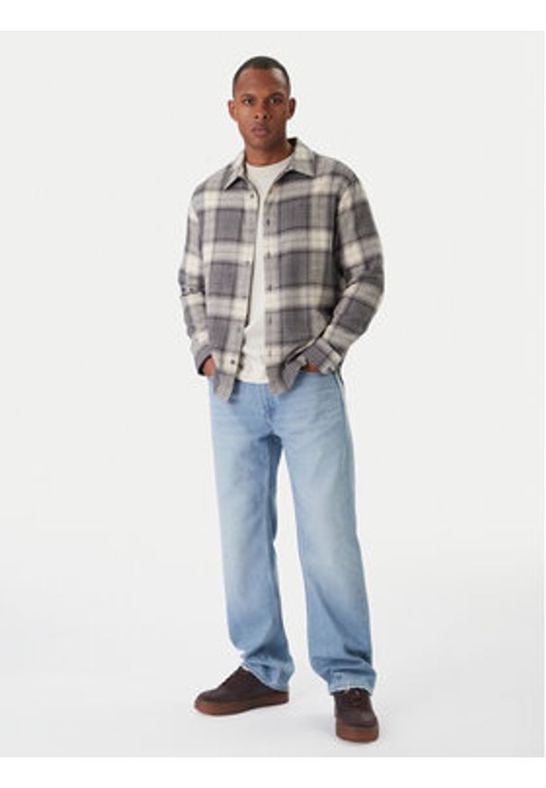 Calvin Klein Jeans Koszula Easy LV04RD105G Beżowy Regular Fit. Kolor: beżowy. Materiał: bawełna