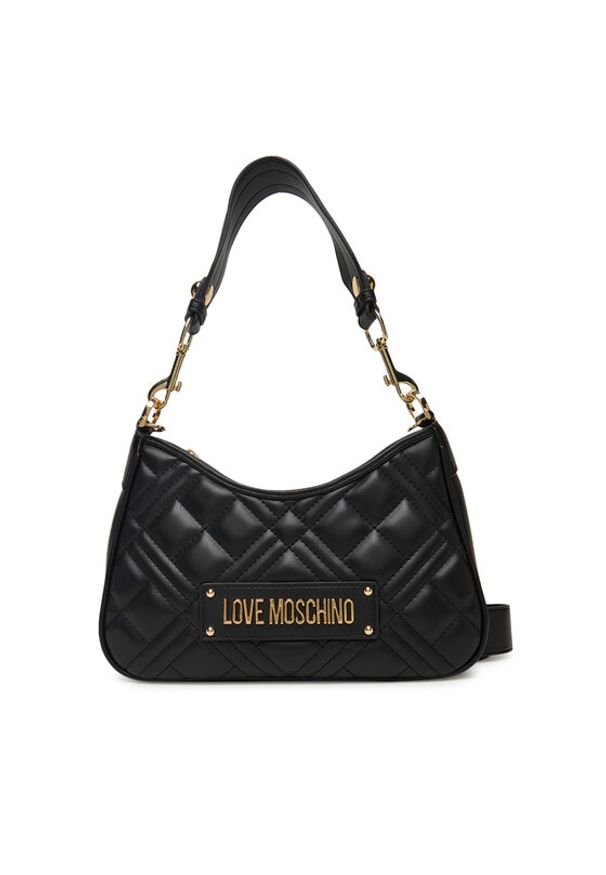 Love Moschino - LOVE MOSCHINO Torebka JC4152PP0NLA0000 Czarny. Kolor: czarny. Materiał: skórzane