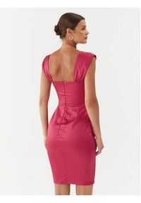 Rinascimento Sukienka koktajlowa CFC0115251003 Różowy Slim Fit. Kolor: różowy. Materiał: syntetyk. Styl: wizytowy #3