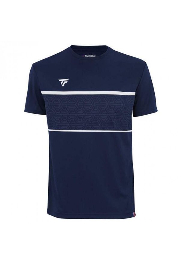 TECNIFIBRE - Koszulka tenisowa męska Tecnifibre Team Tech Tee. Kolor: niebieski. Sport: tenis