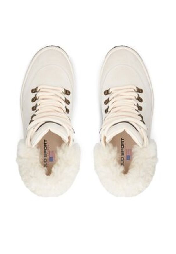 Polo Ralph Lauren Trzewiki 804917245001 Écru. Kolor: kremowy. Materiał: skóra, zamsz