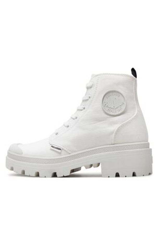 Palladium Trapery Pallabase Twill 96907-141-M Biały. Kolor: biały. Materiał: materiał