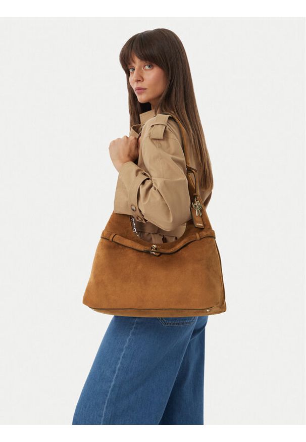 Guess Torebka Ella HWSG97 54010 Brązowy. Kolor: brązowy