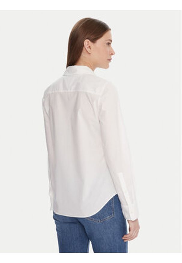 TOMMY HILFIGER - Tommy Hilfiger Koszula WW0WW47169 Biały Regular Fit. Kolor: biały. Materiał: bawełna