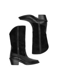 Badura Kozaki EO-BAYLOR-07101 Czarny. Kolor: czarny. Materiał: zamsz, skóra #5