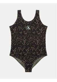 Calvin Klein Swimwear Strój kąpielowy KY0KY00070 Czarny. Kolor: czarny. Materiał: syntetyk