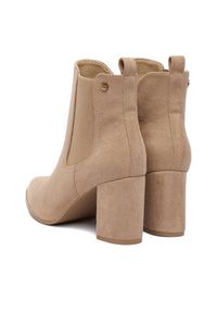 DeeZee Botki HX22069A-3 Beżowy. Kolor: beżowy. Materiał: materiał #4