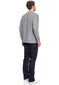 Mustang - MUSTANG BLUZA TAPE SWEATSHIRT MID GREY MELANGE 1006024 4140. Wzór: melanż, napisy #8
