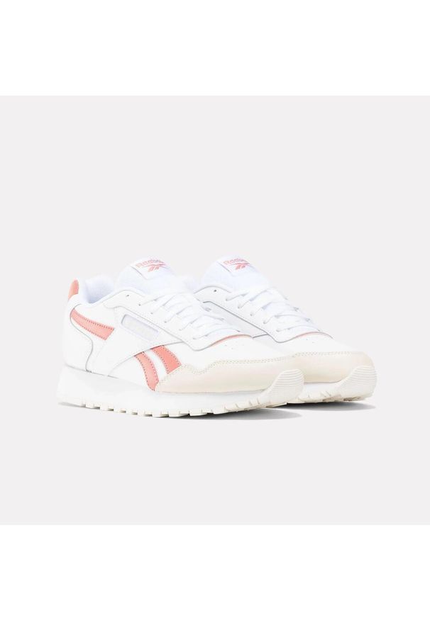 Sneakersy damskie Reebok Glide buty sportowe lifestylowe białe (100201437). Kolor: biały. Szerokość cholewki: normalna