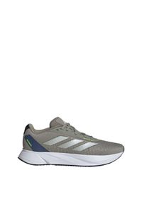 Adidas - Buty Duramo SL. Kolor: biały, szary, żółty, wielokolorowy. Materiał: materiał. Sport: bieganie