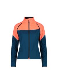 Kurtka damska z odpinanym rękawem CMP. Kolor: niebieski, wielokolorowy, pomarańczowy. Styl: sportowy. Sport: turystyka piesza #1