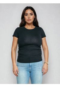 Big-Star - Koszulka damska z krótkim rękawem czarna Classaca 906. Kolor: czarny. Długość rękawa: krótki rękaw. Długość: krótkie. Wzór: gładki #7