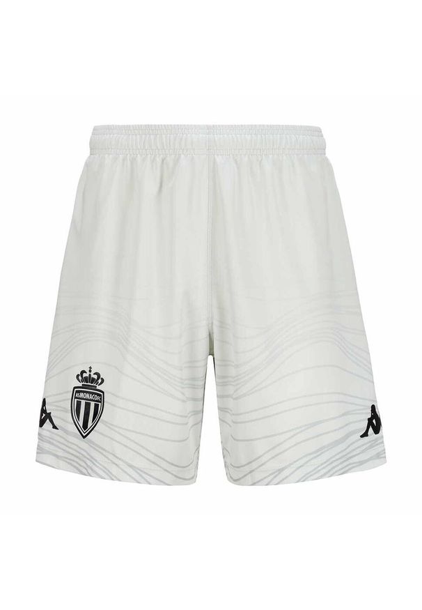 Kappa - Krótki AS Monaco Ryder 2024/25. Kolor: szary. Długość: krótkie. Sport: piłka nożna