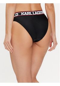 Karl Lagerfeld - KARL LAGERFELD Dół od bikini 240W2222 Czarny. Kolor: czarny. Materiał: syntetyk #4