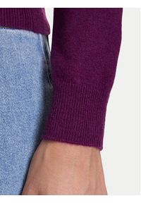 United Colors of Benetton - United Colors Of Benetton Sweter 1002D1K01 Fioletowy Regular Fit. Kolor: fioletowy. Materiał: wełna #3