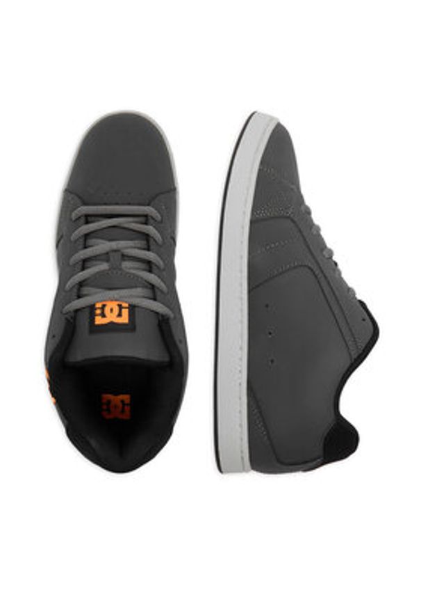 DC Shoes Sneakersy EO-NET DC01774025 Szary. Kolor: szary. Materiał: skóra