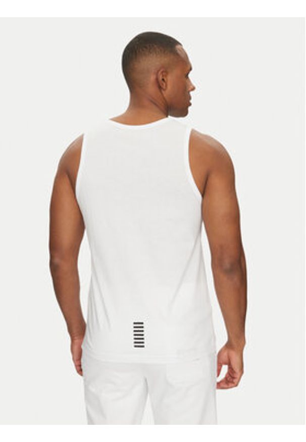 EA7 Emporio Armani Tank top 7M000295 AF10375 U0002 Biały Regular Fit. Kolor: biały. Materiał: bawełna