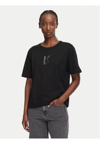 Karl Lagerfeld Jeans T-Shirt B3W17018 Czarny Regular Fit. Kolor: czarny. Materiał: bawełna #1