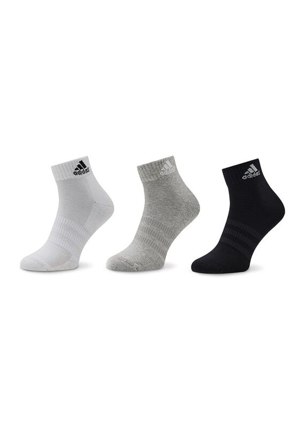 Adidas - adidas Zestaw 3 par niskich skarpet unisex Cushioned Sportswear IC1281 Kolorowy. Kolor: szary. Wzór: kolorowy