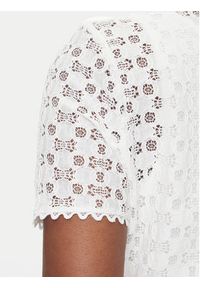 Morgan Bluzka 231-DATE Biały Slim Fit. Kolor: biały. Materiał: syntetyk