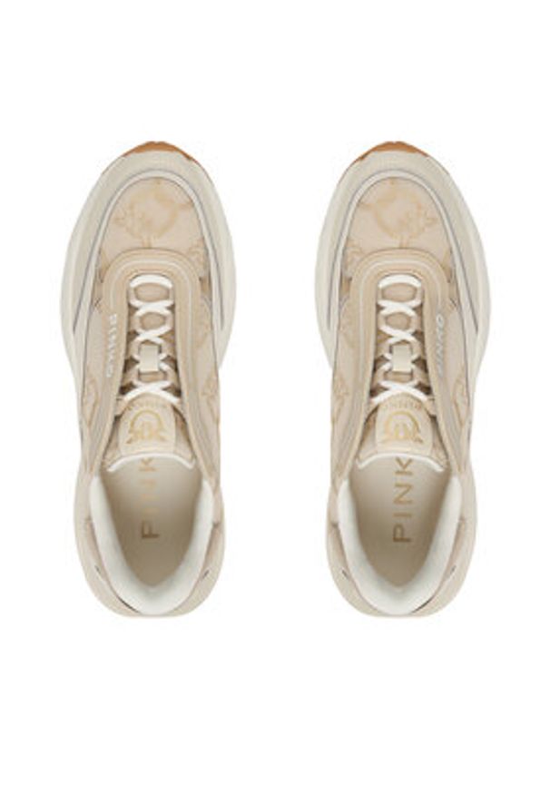 Pinko - PINKO Sneakersy Ariel 19 SS0097 P140 Beżowy. Kolor: beżowy. Materiał: skóra