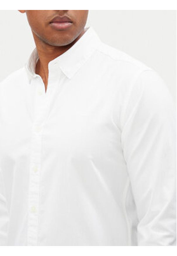 Pepe Jeans Koszula Phil PM308274 Biały Regular Fit. Kolor: biały. Materiał: bawełna