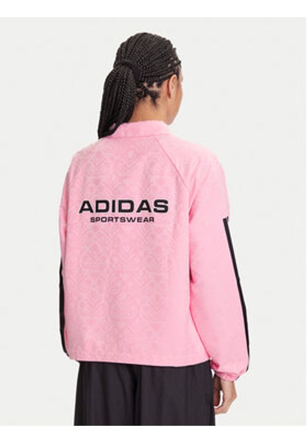 Adidas - adidas Kurtka przejściowa Tiro x Common Goal Coaches JL7648 Różowy Loose Fit. Kolor: różowy. Materiał: syntetyk