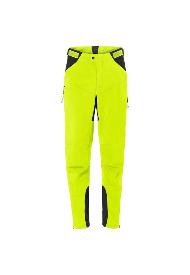 Vaude - Spodnie przeciwdeszczowe VAUDE Qimsa II. Kolor: żółty. Sport: kolarstwo