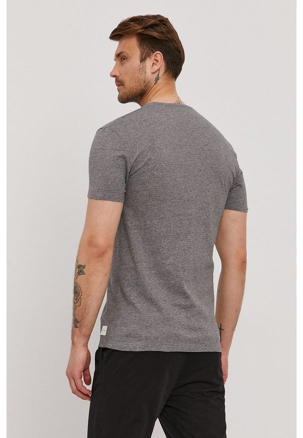 Paul Smith - T-shirt. Okazja: na co dzień. Kolor: szary. Materiał: dzianina. Styl: casual