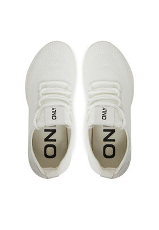ONLY Shoes Sneakersy Onlsloane-1 15341345 Biały. Kolor: biały. Materiał: materiał