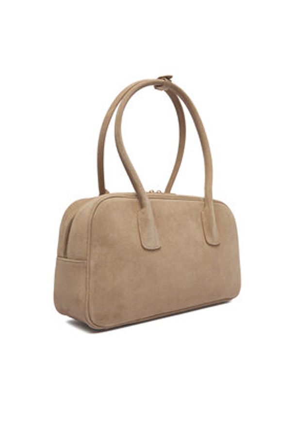 Gino Rossi - GINO ROSSI Torebka EO-LA482-7019-2 Beżowy. Kolor: beżowy. Materiał: zamszowe, skórzane