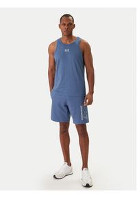 EA7 Emporio Armani Szorty sportowe 7M001315 AF13512 Niebieski Regular Fit. Kolor: niebieski. Materiał: bawełna. Styl: sportowy #2