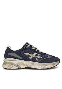 Premiata Sneakersy MOERUN VAR 7306 Granatowy. Kolor: niebieski. Materiał: skóra, zamsz