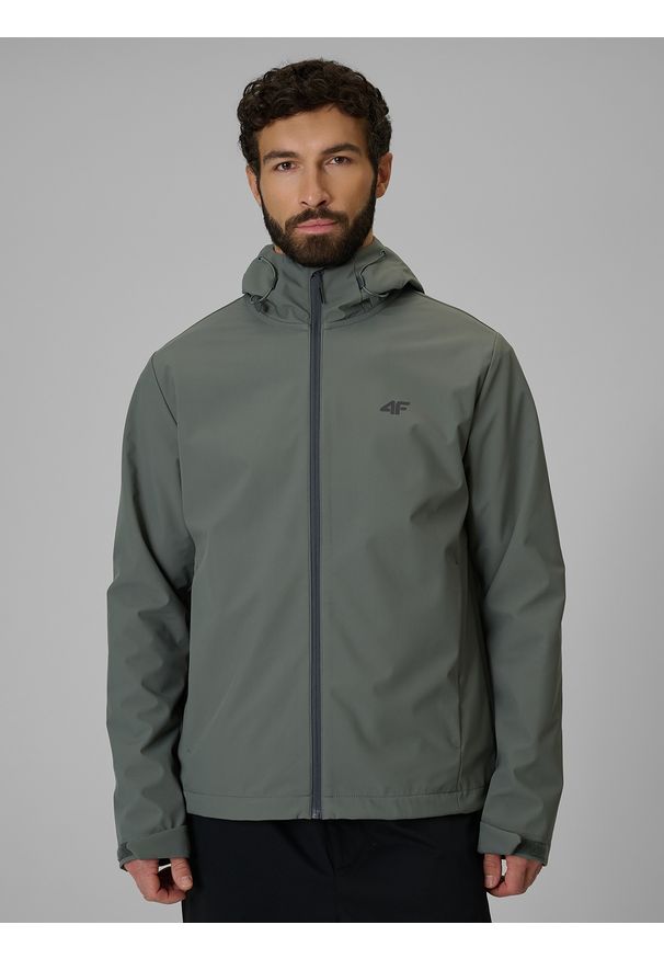 4f - 4F Kurtka softshell membrana 5000 męska - zielona 3XL. Kolor: zielony. Materiał: softshell