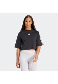 Adidas - Koszulka z krótkim rękawem damska ADIDAS Gym & Pilates. Materiał: włókno, materiał, bawełna. Długość rękawa: krótki rękaw. Długość: krótkie. Sport: joga i pilates