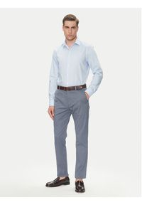Calvin Klein Koszula LV019EU017 Błękitny Slim Fit. Kolor: niebieski. Materiał: bawełna #3