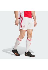Adidas - Szorty Ajax Amsterdam 23/24 Home. Kolor: biały. Materiał: materiał