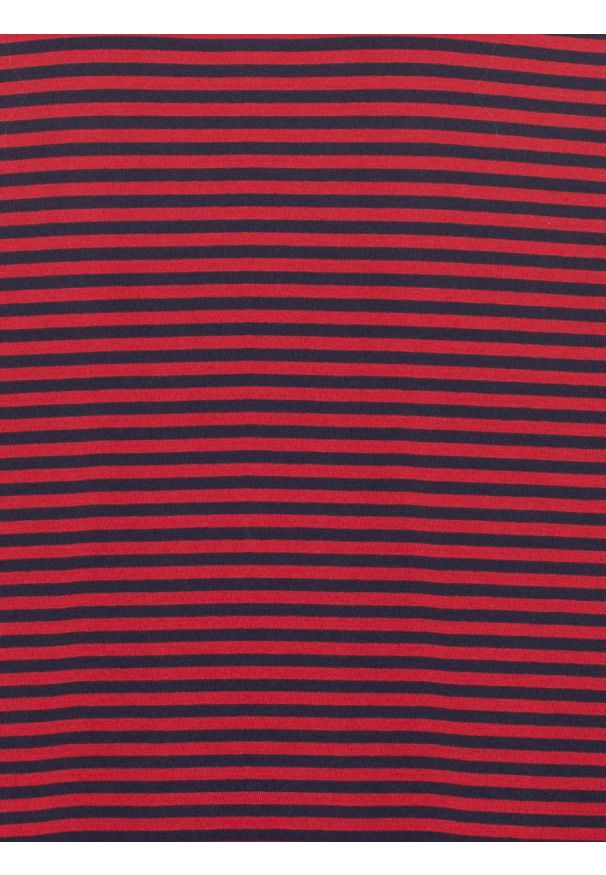 Big-Star - Koszulka męska w paski czerwona Garri 603. Kolor: czerwony. Materiał: dzianina, materiał, bawełna. Wzór: paski. Styl: klasyczny