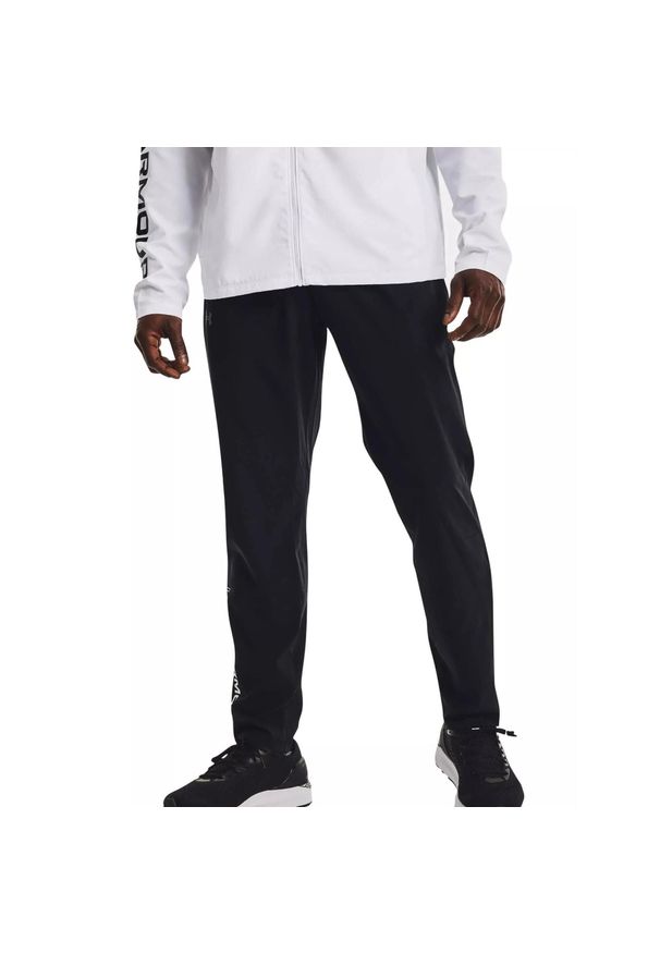 Spodnie treningowe męskie Under Armour Storm Run. Kolor: czarny. Sport: bieganie