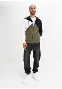 bonprix - Bluza rozpinana z kapturem z bawełny organicznej. Typ kołnierza: kaptur. Kolor: czarny. Materiał: bawełna #2