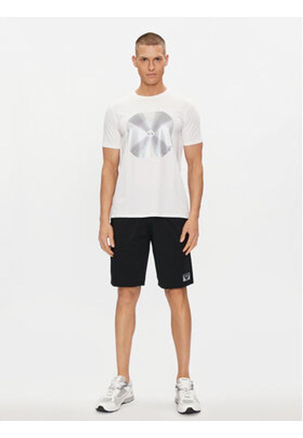 Armani Exchange T-Shirt 3DZTJK ZJE6Z 1116 Biały Regular Fit. Kolor: biały. Materiał: bawełna