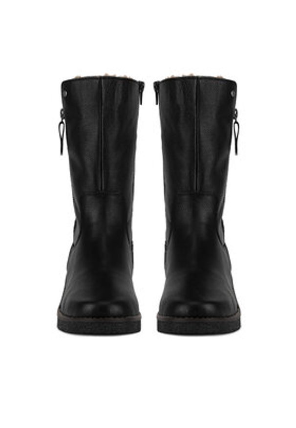 Rieker Kozaki Y4653-00 Czarny. Kolor: czarny. Materiał: skóra