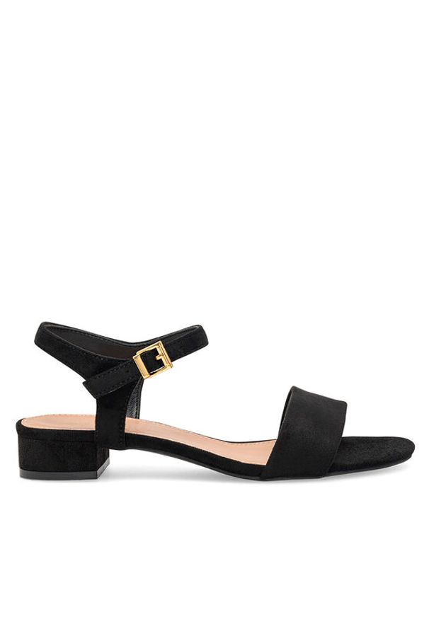 Jenny Fairy Sandały WS21167-01 Czarny. Kolor: czarny. Materiał: materiał