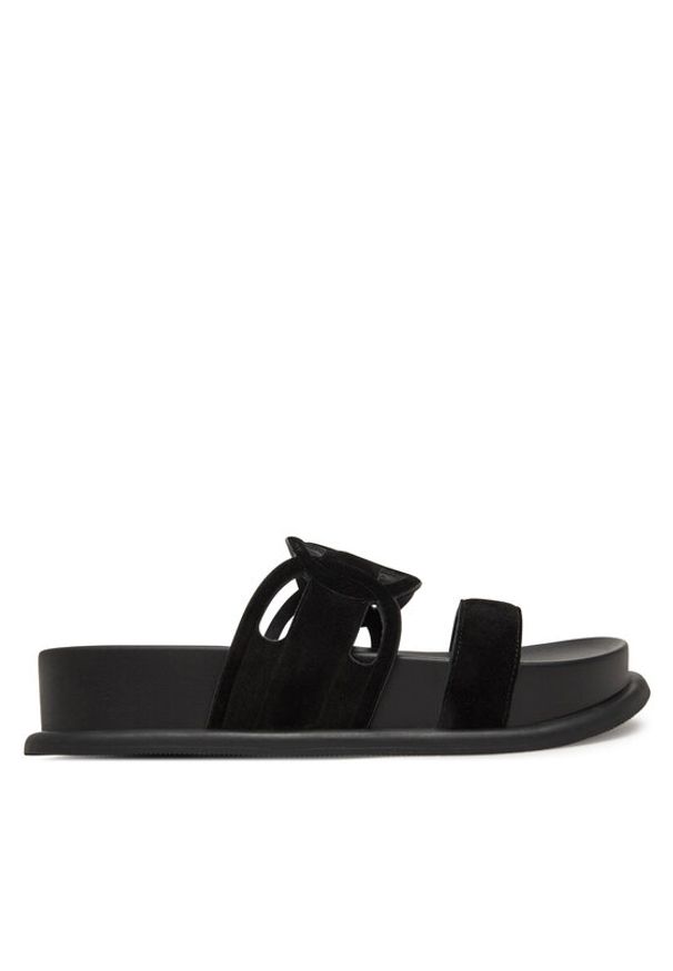 Liu Jo Klapki SA5125 PX002 Czarny. Kolor: czarny. Materiał: zamsz, skóra