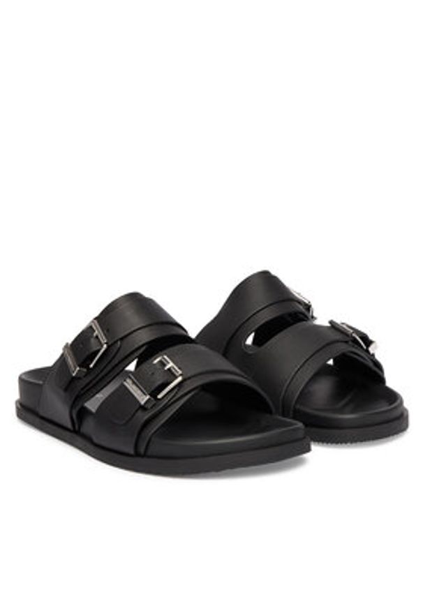 Karl Lagerfeld - KARL LAGERFELD Klapki Kaden KL72106 Czarny. Kolor: czarny. Materiał: skóra