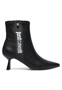 Botki Just Cavalli. Kolor: czarny